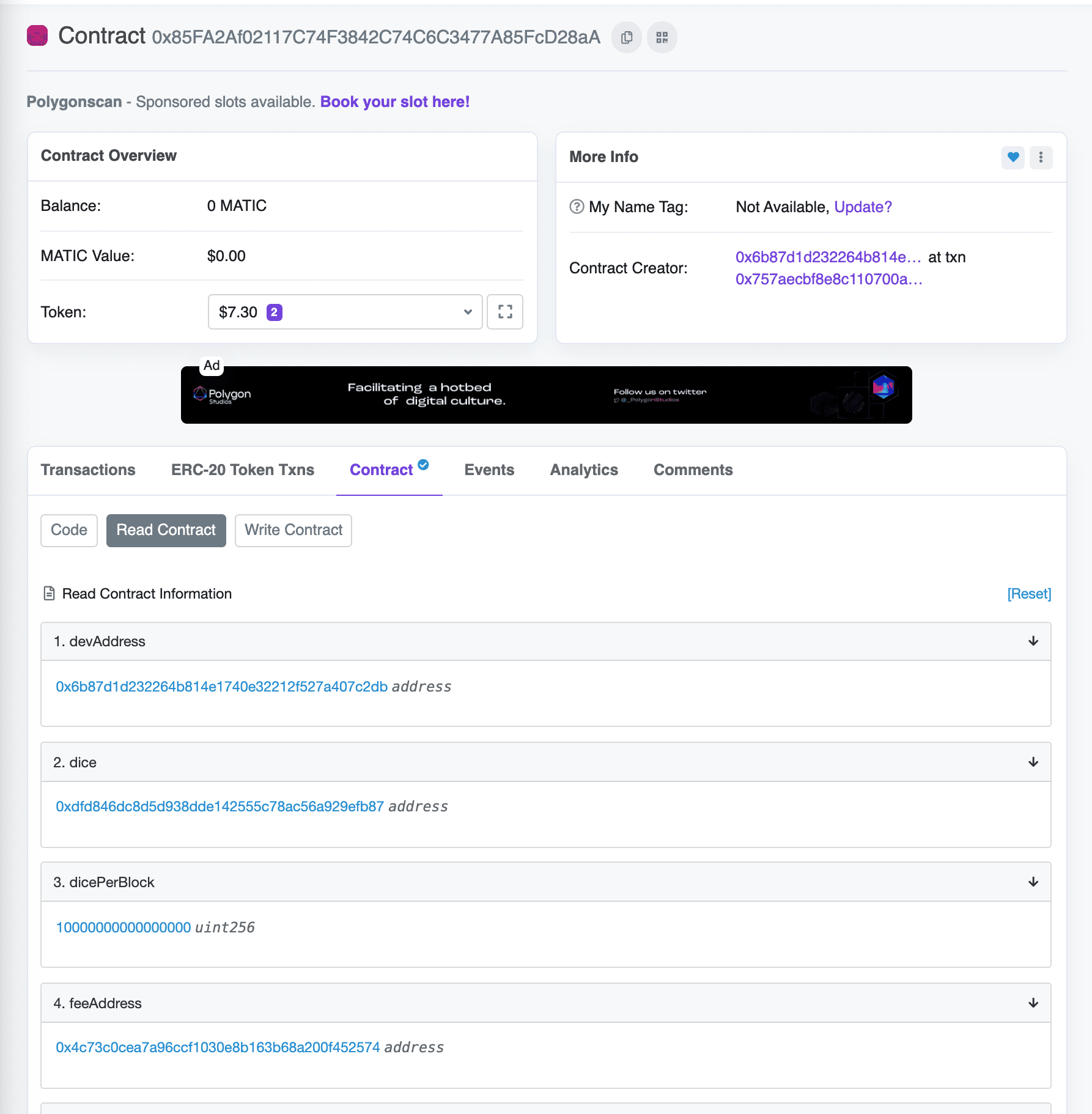 Dice Finance Farm Launch Ape O'Clock
